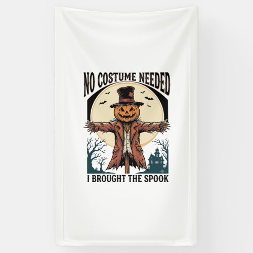 Pumpkin Scarecrow Shirt for Spooky Costume Humor Banner
