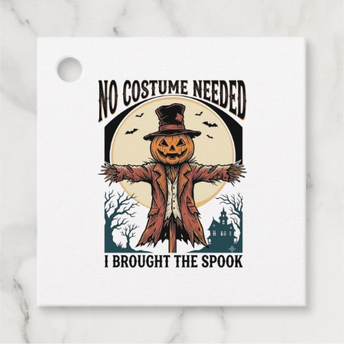 Pumpkin Scarecrow Shirt for Spooky Costume Humor Favor Tags