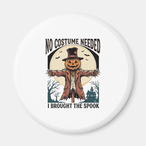 Pumpkin Scarecrow Shirt for Spooky Costume Humor Magnet