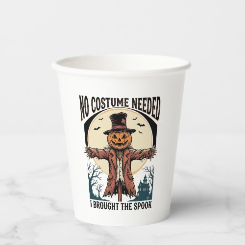Pumpkin Scarecrow Shirt for Spooky Costume Humor Paper Cups