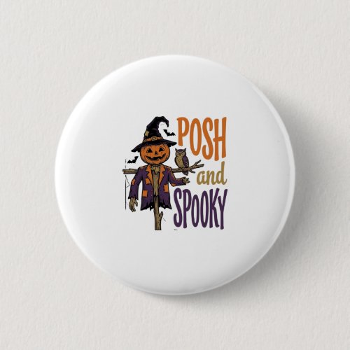 Pumpkin Scarecrow Shirt Vintage Engraving Hallowee Button