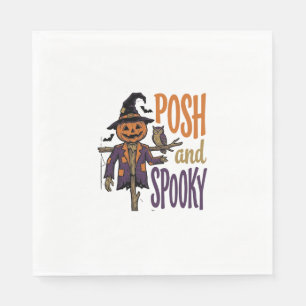 Pumpkin Scarecrow Shirt Vintage Engraving Hallowee Napkins
