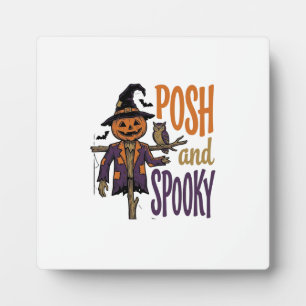 Pumpkin Scarecrow Shirt Vintage Engraving Hallowee Plaque