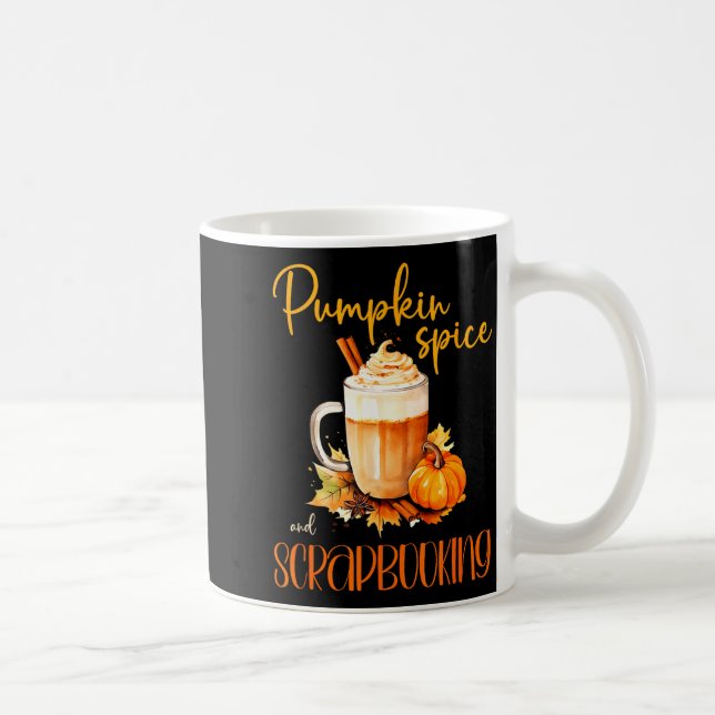 Pumpkin Sce &amp; Scrapbooking _ Cute Autumn Rusti Coffee Mug (Right)