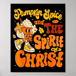Pumpkin Sce And Jesus Christ Funny Fall Christian Poster