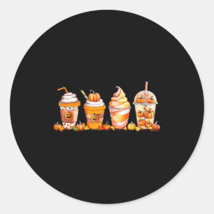 Pumpkin Sce Latte, Fall Coffee, Pumpkin Sce Thanks Classic Round Sticker