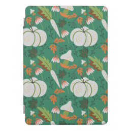 Pumpkin seamless pattern carrots and mushrooms iPad pro cover