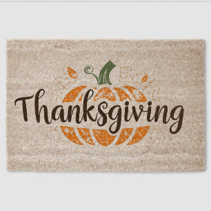 Pumpkin Season 2025 – Cozy Thanksgiving Fiber Doormat