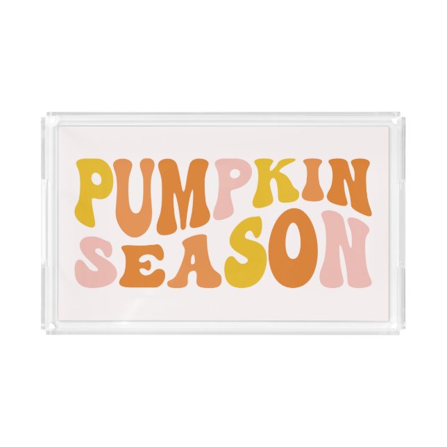 Pumpkin Season Acrylic Tray (Front)