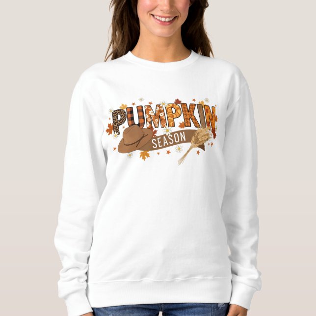 Pumpkin Season Autumn Sweatshirt (Front)
