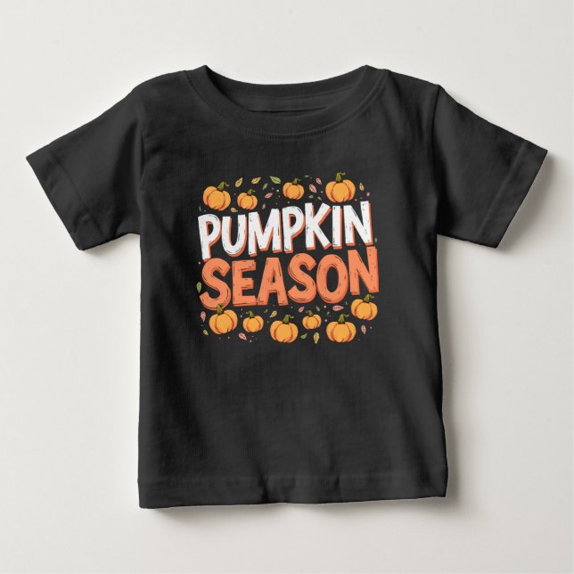 Pumpkin Season Baby T-Shirt (Front)