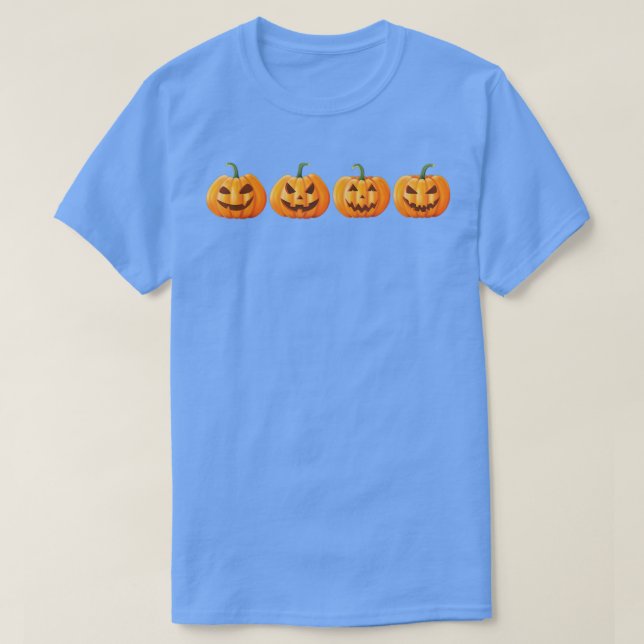 Pumpkin Season Boo Crew Halloween Vibes Happy Hall T-Shirt (Design Front)