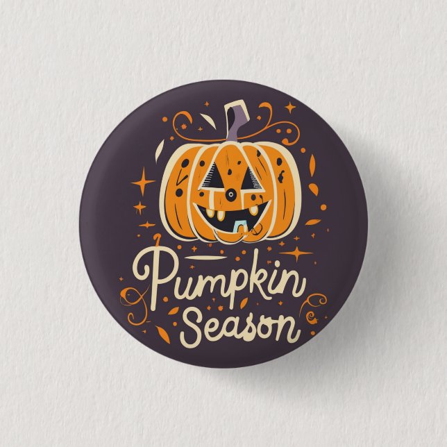 Pumpkin Season Button (Front)