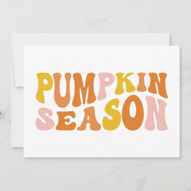 Pumpkin Season Card (Front)