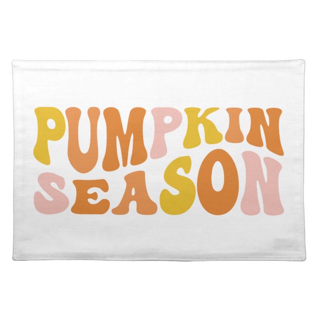 Pumpkin Season Cloth Placemat (Front)