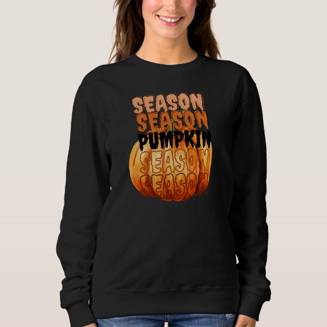 Pumpkin Season – Cozy Fall Aesthetic Sweatshirt (Front)