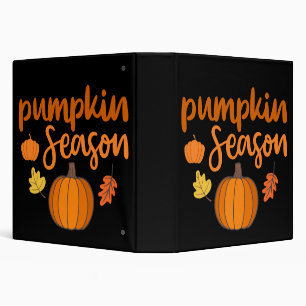 Pumpkin Season Fall 3 Ring Binder