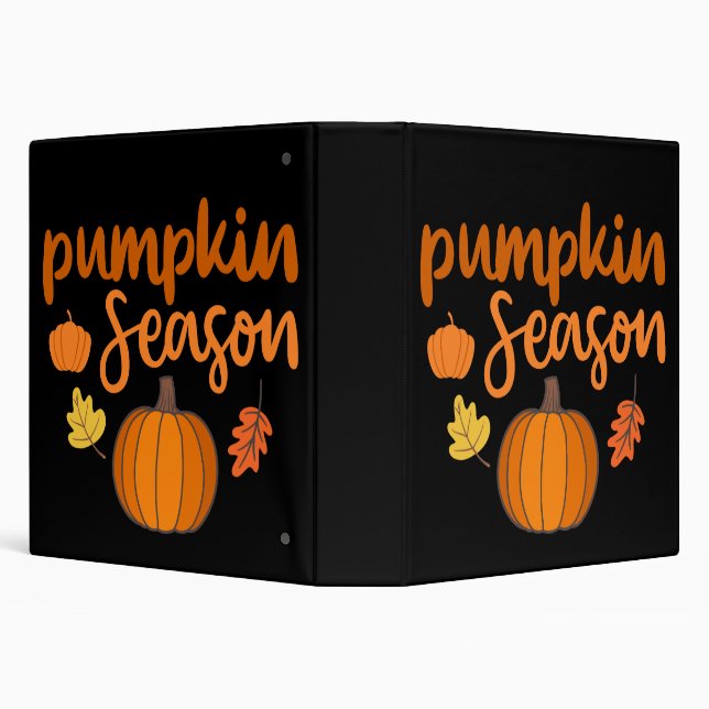  Pumpkin Season Fall 3 Ring Binder (Background)