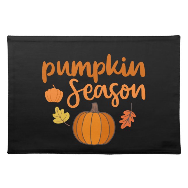  Pumpkin Season Fall Cloth Placemat (Front)