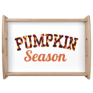 Pumpkin Season Fall Halloween Serving Tray