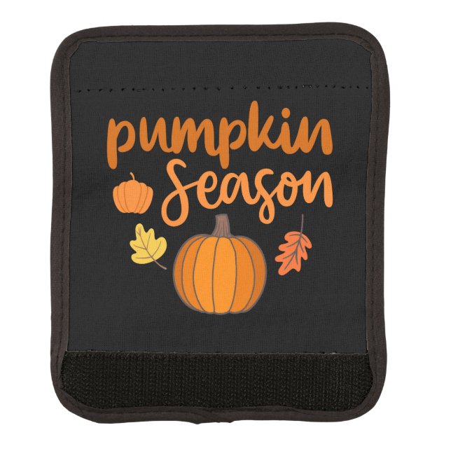  Pumpkin Season Fall Luggage Handle Wrap (Front)