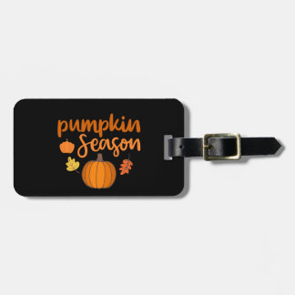 Pumpkin Season Fall Luggage Tag
