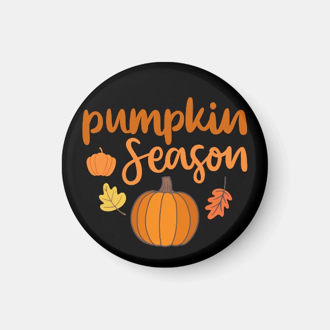 Pumpkin Season Fall Magnet (Front)