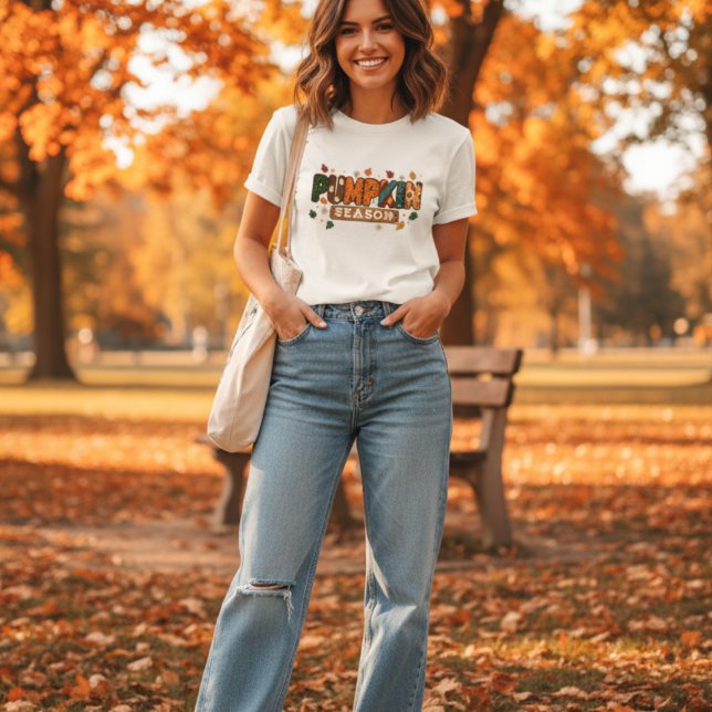 Pumpkin Season Fall Rustic Thanksgiving forAutumn  Tri-Blend Shirt (Creator Uploaded)