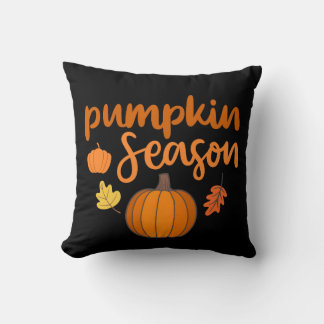 Pumpkin Season Fall Throw Pillow