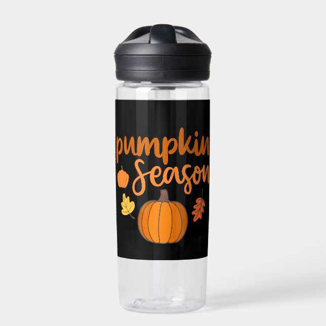 Pumpkin Season Fall Water Bottle (Front)