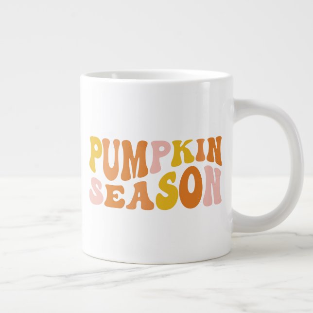 Pumpkin Season Giant Coffee Mug (Right)
