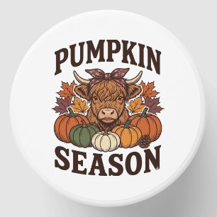 Pumpkin Season Highland Cow Vintage Fall Shirt_1 Mini Candle Favors