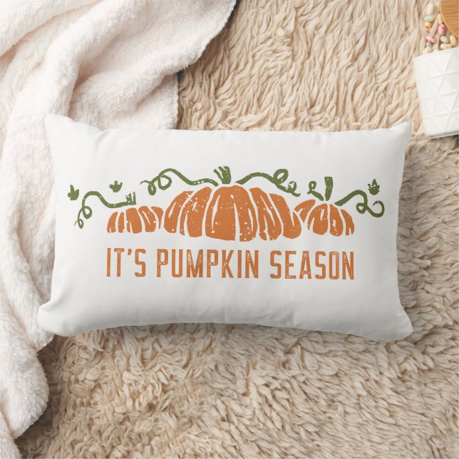 Pumpkin Season Lumbar Pillow (Blanket)