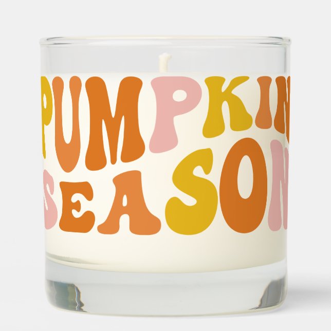 Pumpkin Season Scented Candle (Front)