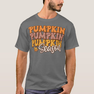 Pumpkin Season Spice Autumn Fall Thanksgiving Boys T-Shirt