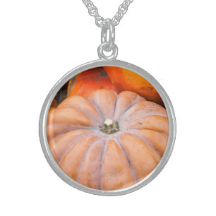 Pumpkin Season Sterling Silver Necklace