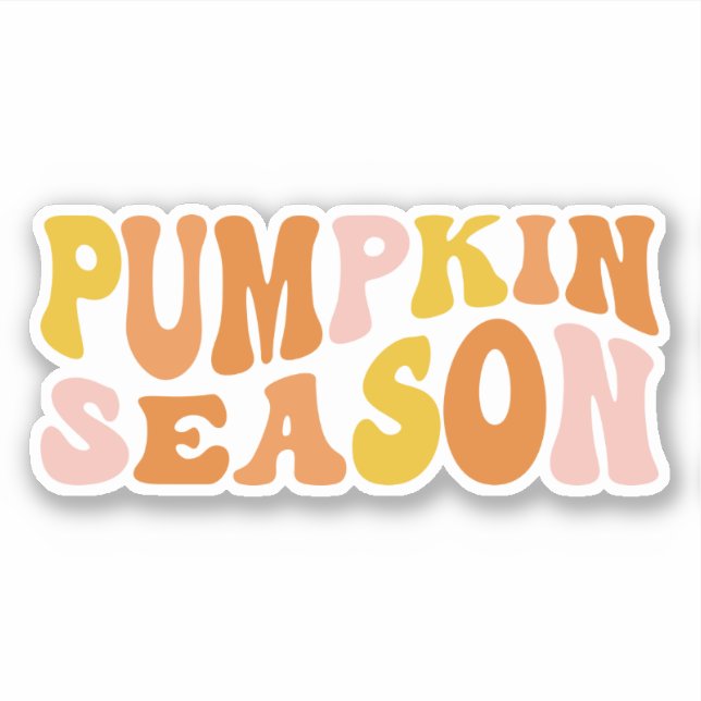 Pumpkin Season Sticker (Front)