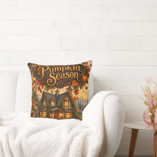 Pumpkin Season Throw Pillow