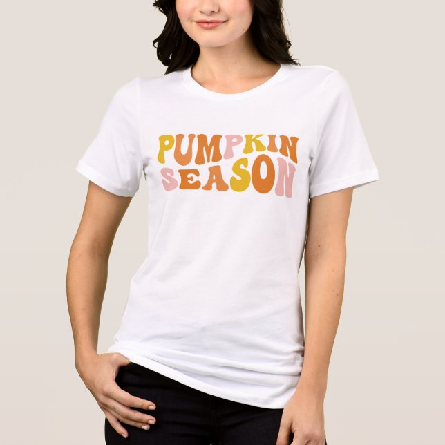 Pumpkin Season Tri-Blend Shirt (Front)