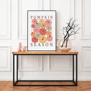 Pumpkin Season Whimsical unframed  Poster