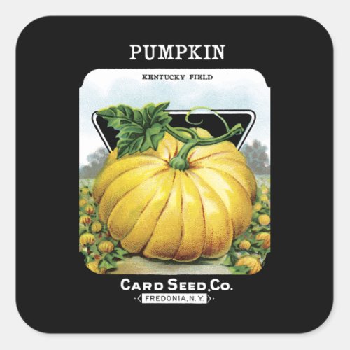 Pumpkin Seed Packet Label