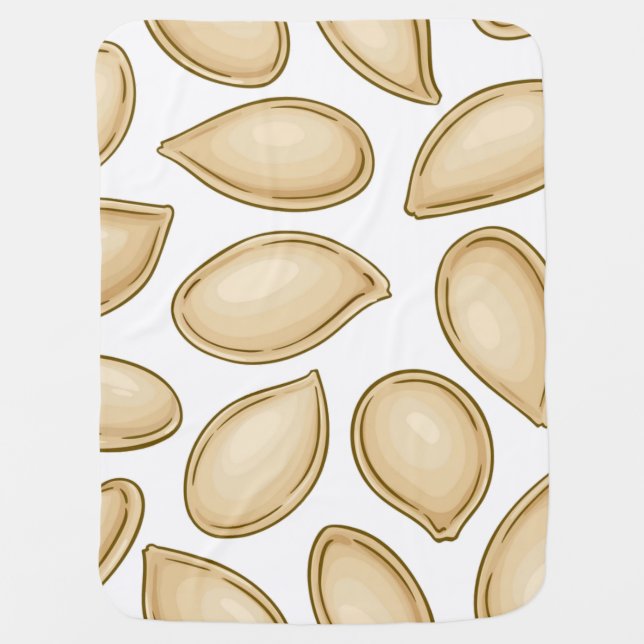 Pumpkin seeds pattern baby blanket (Front)