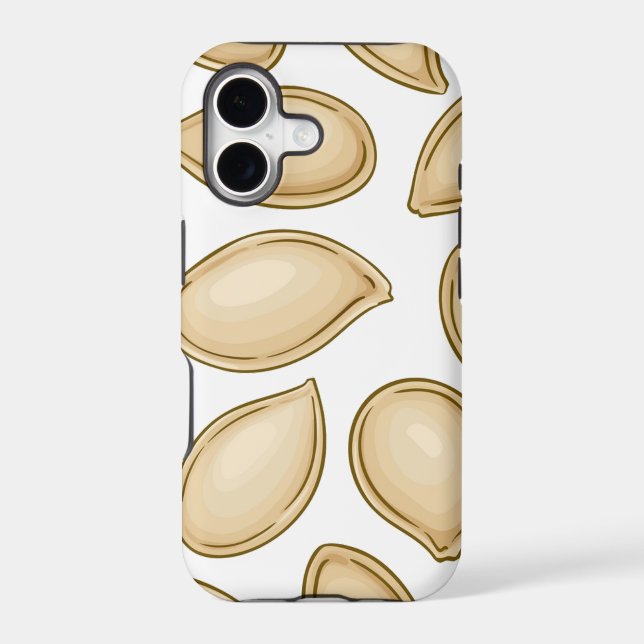 Pumpkin seeds pattern iphone case (Back)