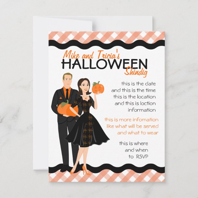 Pumpkin Shindig Invitation (Front)