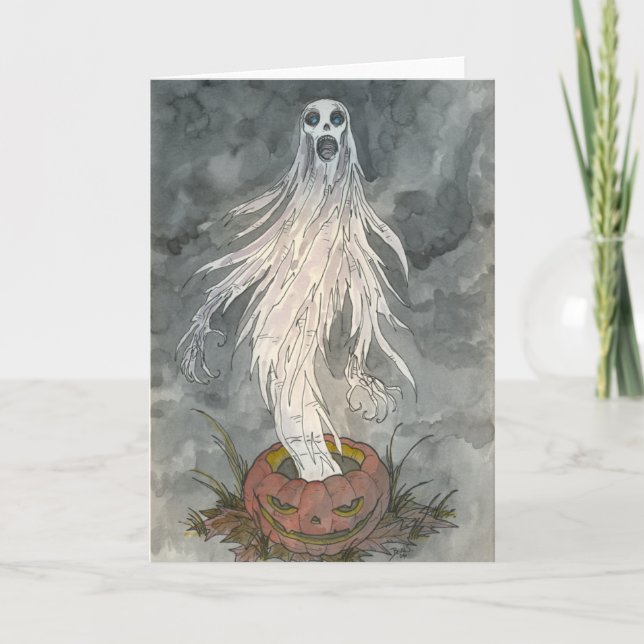 "Pumpkin Shriek" Blank Card (Front)