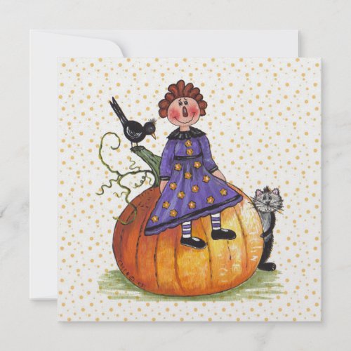 Pumpkin Sitter Annie Halloween Party  _ SRF Invitation