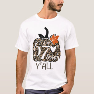 Pumpkin Six Seven Y'all 67 Funny Meme Number  T-Shirt
