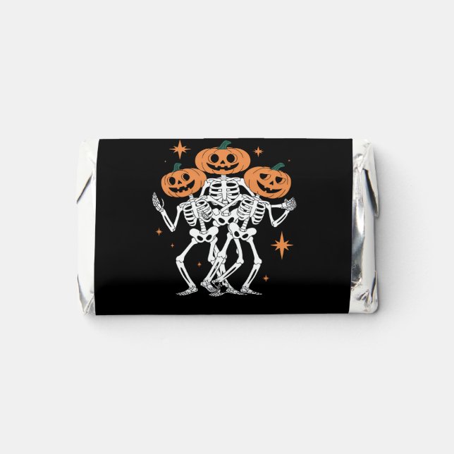 Pumpkin Skeleton Halloween Pumpkin Spooky Season  Hershey's Miniatures (Front)