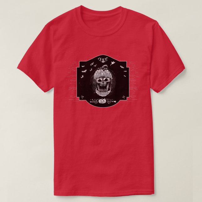 Pumpkin Skeleton T-Shirt (Design Front)