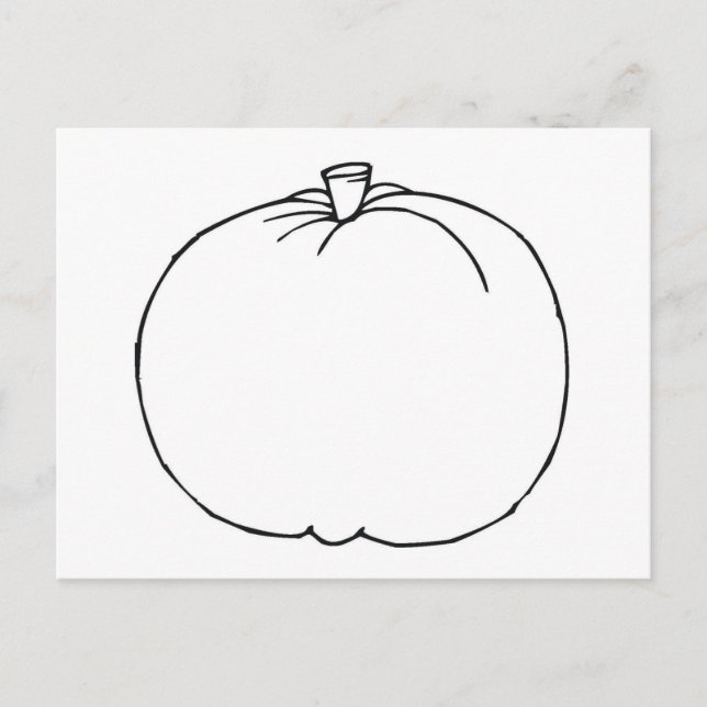 Pumpkin Sketch Postcard (Front)